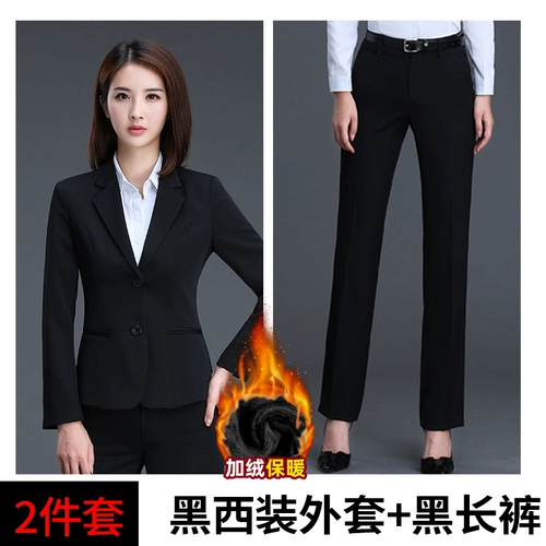 Флисовый пиджак классического кроя, комплект, топ, черный классический костюм, комбинезон, в корейском стиле