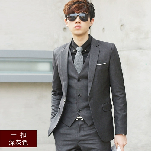 Весенний комплект, платье, пиджак классического кроя, 3 предмета, в корейском стиле