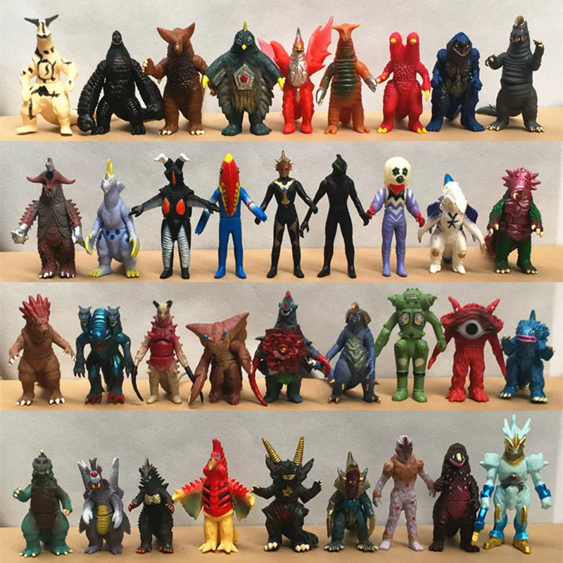 奥特曼软胶小怪兽儿童玩具大魔王兽宇宙星人奥特超人可动怪物