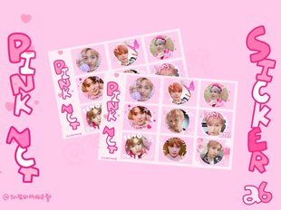 Наклейка NCT Sticker ArtWork, милое наклейка NCT, наклейка головы NCT
