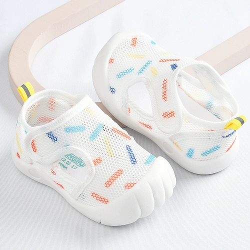 Детские летние сандалии, детская нескользящая обувь для раннего возраста для девочек, 1-2 лет, мягкая подошва