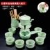 Celadon bộ trà hoàn chỉnh thiết lập nhà đơn giản gốm kung fu tách trà văn phòng đá lười bán ấm trà bán tự động - Trà sứ