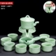 Celadon bộ trà hoàn chỉnh thiết lập nhà đơn giản gốm kung fu tách trà văn phòng đá lười bán ấm trà bán tự động - Trà sứ