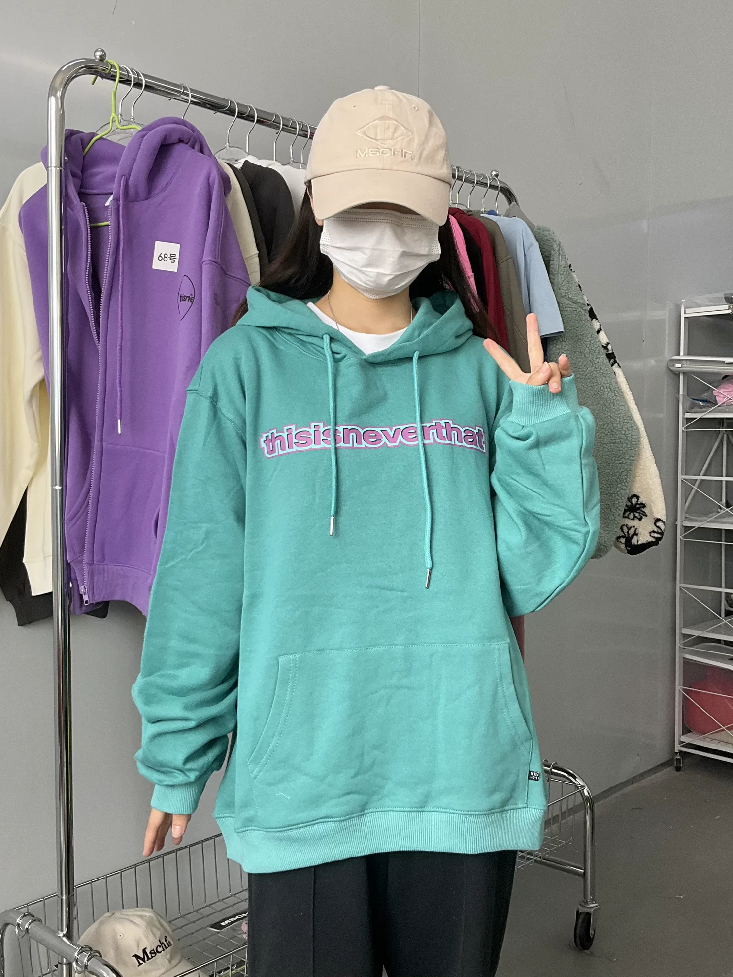 [Скидка] THIS Washing Sense 2 Color Hooded Mao Circle Services (Без возврата или обмена)