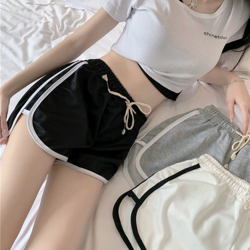 Шорты для отдыха, приталенные штаны, одежда для йоги, свободный крой, высокая талия, для бега