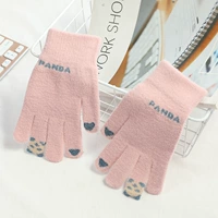 Розовые перчатки, с медвежатами