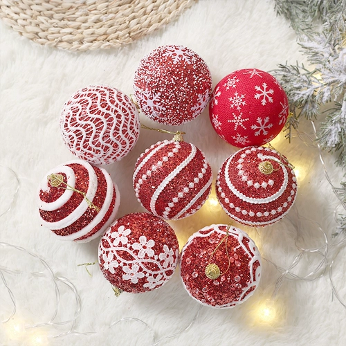 Красная подвеска, блестящий брендовый пенопластовый мяч, аксессуар, декор, DIY