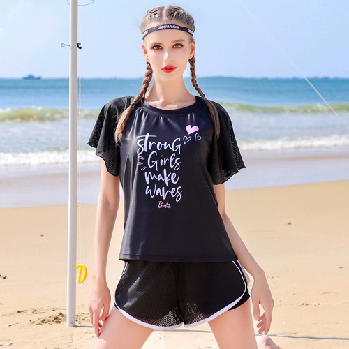 Модный раздельный купальник для тренировок для плавания, коллекция 2023, по фигуре, большой размер