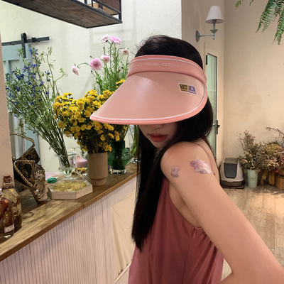 taobao agent Xin helps summer covered face empty top hat fashion cycling hat anti -ultraviolet hat big hat shading hat female sunscreen