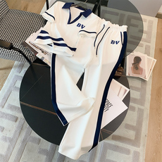 Одежда для отдыха 运动休闲套装女夏2025新款短袖炸街时尚洋气减龄时髦气质两件套潮 OTHER