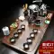 Bộ trà Qinyi Kungfu cho phòng khách gia đình nhẹ sang trọng cao cấp tất cả trong một bếp cảm ứng hoàn toàn tự động khay trà gỗ nguyên khối bàn trà ban tra dien Bàn trà điện