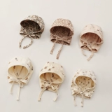 Брендовая детская хлопковая милая осенняя ветрозащитная шапка для новорожденных