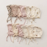 Брендовая детская хлопковая милая осенняя ветрозащитная шапка для новорожденных