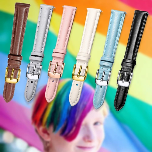 Совместимый ремешок для часов, часы для школьников, аксессуары, женский стиль, из натуральной кожи, в корейском стиле