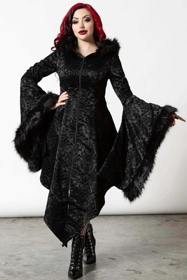 taobao agent Killstar British genuine MoonsPell Gothic dark black rock witch cloak coat coat