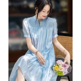 Летнее милое платье, юбка, французский стиль, подходит для подростков, свободный крой