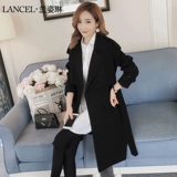 Длинный осенний плащ, куртка для отдыха, средней длины, 2020, в корейском стиле