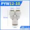 Đầu nối nhanh khí nén Airtac APU thẳng qua APG APE đường kính thay đổi APY phích cắm nhanh khí quản ba chiều 4 6 8 10 đầu nối hơi máy nén khí đầu nối ống khí Đầu nối khí nén