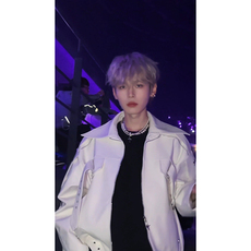 Одежда из кожи 香菜同款白色皮衣外套男生春秋款j97复古皮夹克vintage美式机车服