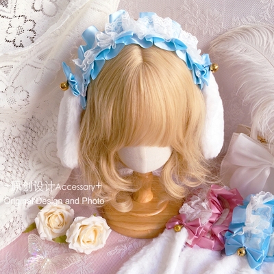 taobao agent Rabbit, hair accessory, cute headband, Lolita style