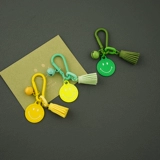 Брендовый двусторонний металлический милый брелок, сумка подходит для мужчин и женщин, подвеска с кисточками, Южная Корея