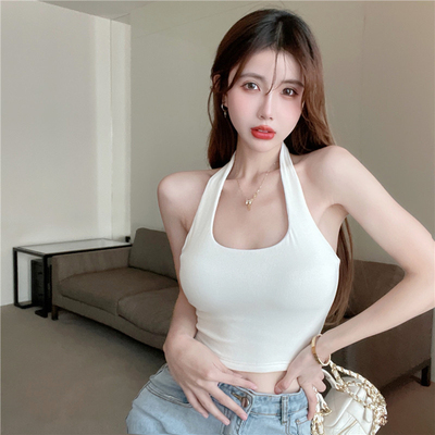 taobao agent Tank top, summer sexy long-sleeve, short jacket, plus size, can be worn over clothes
