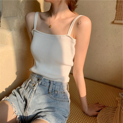 taobao agent Knitted T-shirt, tank top, summer long-sleeve, plus size, can be worn over clothes