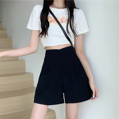 taobao agent Classic suit jacket, shorts, fitted pants, plus size, 2022 collection, high waist, A-line, for leisure