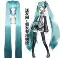 Hatsune Miku cos phù hợp với MIKU chính thức phù hợp với cô gái Nhật Bản anime bạc bằng sáng chế da JK nữ cosplay phù hợp với 