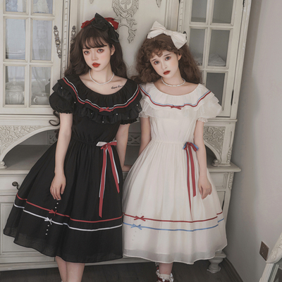 taobao agent Genuine doll house, design elegant retro dress, Lolita style, with short sleeve, Lolita OP
