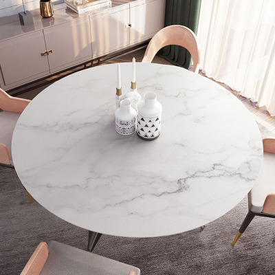 taobao agent Marble round waterproof table mat, advanced coffee table, high-quality style