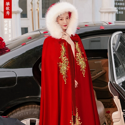 Утепленная удерживающая тепло накидка для невесты, флисовое свадебное платье, красный зимний плащ, коллекция 2021