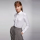 G2000 của phụ nữ mùa thu kinh doanh giản dị màu trắng cotton hàng đầu chuyên nghiệp CV đi lại mỏng tính khí áo sơ mi dài tay - Cộng với kích thước quần áo