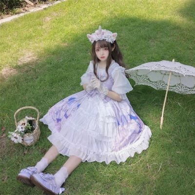 taobao agent Japanese genuine dress, Lolita style, Lolita Jsk, plus size