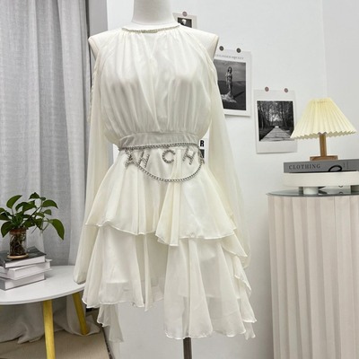 taobao agent Autumn dress with sleeves, mini-skirt, long sleeve
