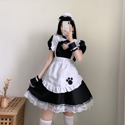 taobao agent Cat open chest big size maid dress lolita cat girl sexy Lolita anime cute Japanese soft girl suit