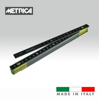 Металлическая черная линейка со шкалой, Италия, 1м, 2м