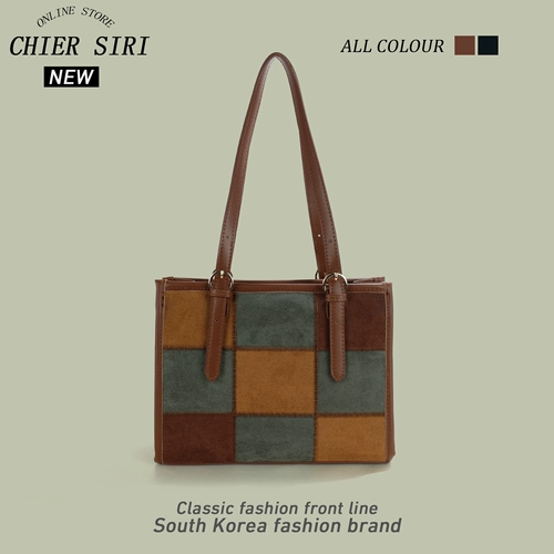 Ретро вместительная и большая сумка через плечо, сумка на одно плечо, коллекция 2023