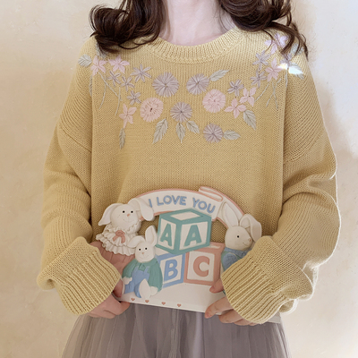 taobao agent Woolen old-fashioned retro cute knitted sweater