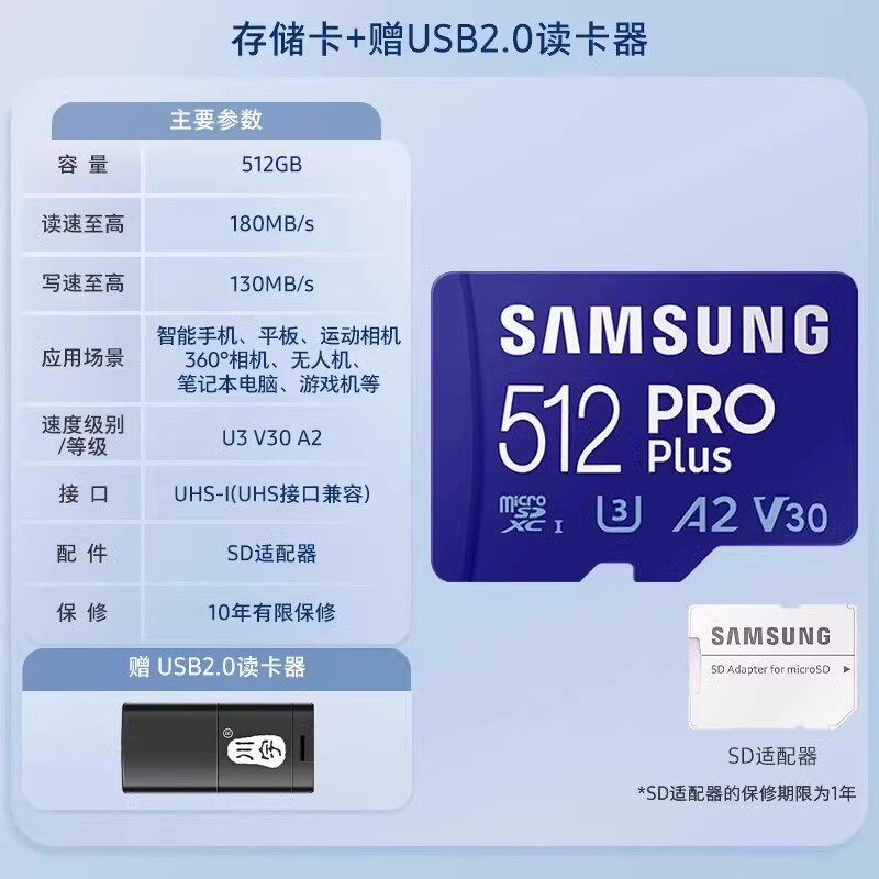 Карта памяти microSD Samsung EVO Select 512GB
