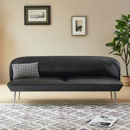 Скандинавский простой кожаный художественный диван, современная маленькая квартира, гостиная, магазин одежды, салон красоты, кожаный двухместный или трехместный диван с кошачьей царапиной