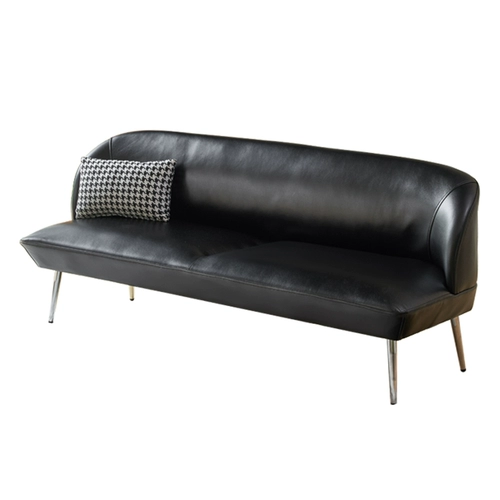 Скандинавский простой кожаный художественный диван, современная маленькая квартира, гостиная, магазин одежды, салон красоты, кожаный двухместный или трехместный диван с кошачьей царапиной