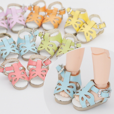 taobao agent OB11 Beautiful Knot Pig Baby Baby Clothes DIY Accessories Sandals Cute Butterfly Hollow Shoes