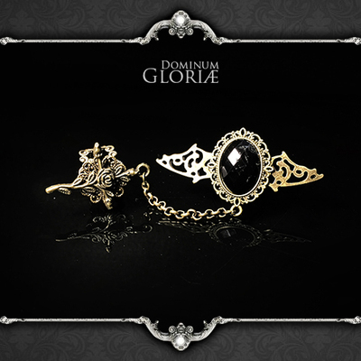 taobao agent Gloria ｜ Phantom Main Night Retro Gothic Bat Cross Men and Women Jewelry Ring