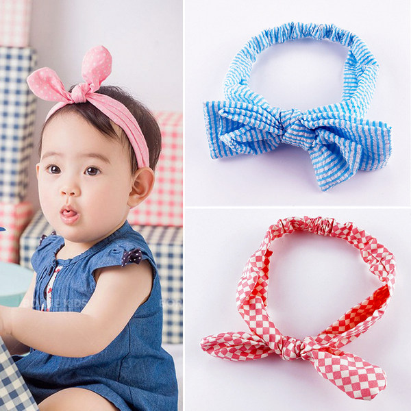 Детская повязка на голову для девочек, милый детский ободок с бантиком, аксессуар для волос, шпильки для волос, в корейском стиле