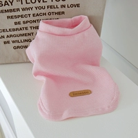 Вафельный розовый жилет