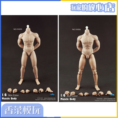 taobao agent COO 1/6 B34005 All -inclusive gum muscle masculine body/B34006 semi -pack glue muscle masculin reflects goods