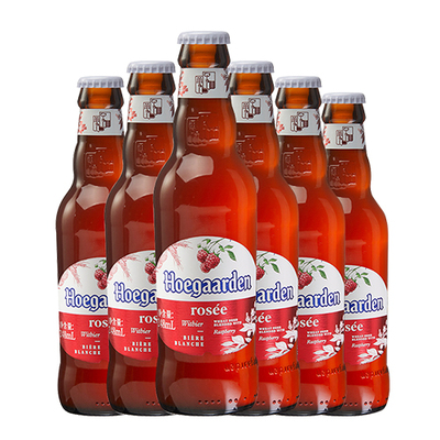 Rosée福佳玫瑰红啤酒精酿果味248ml*6瓶装果啤比利时风味啤酒