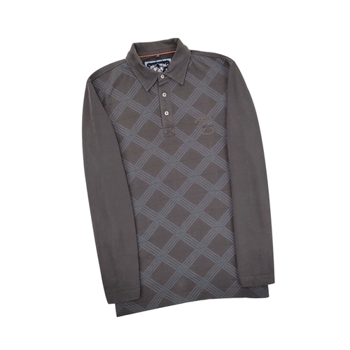 Классический ретро комфортный мягкий демисезонный лонгслив, футболка polo для отдыха, оверсайз