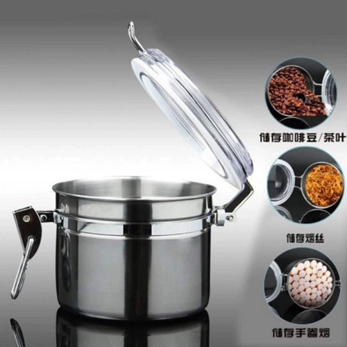 Герметизация из нержавеющей стали банки с новым баком высокий диаметр 7,5 см диаметр 10 см.